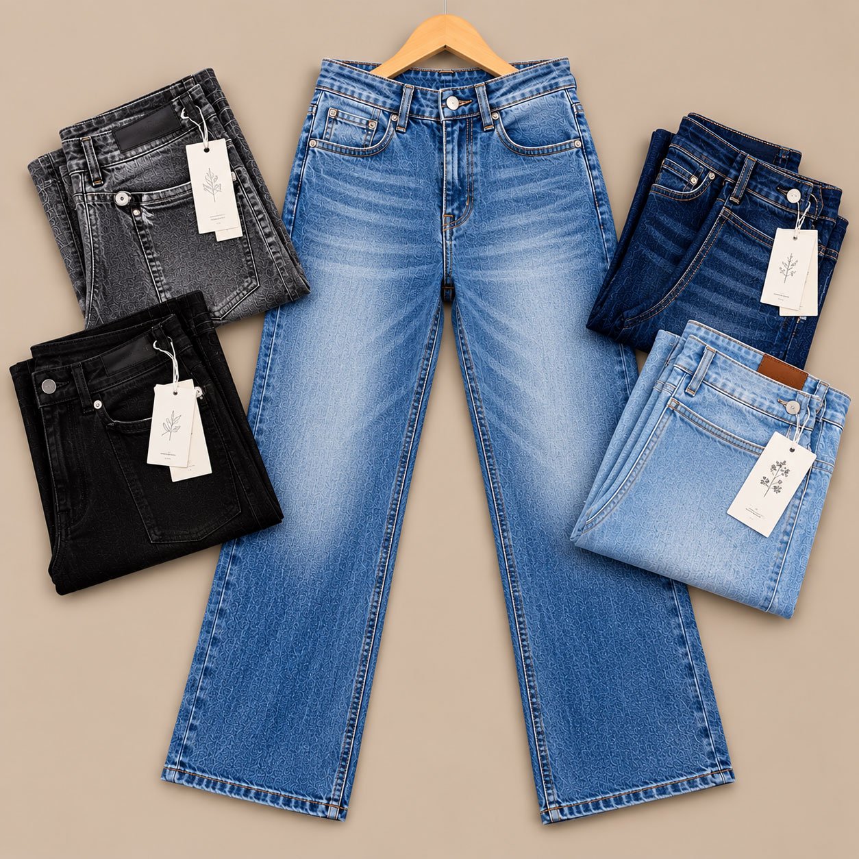 Women's denim collection styling