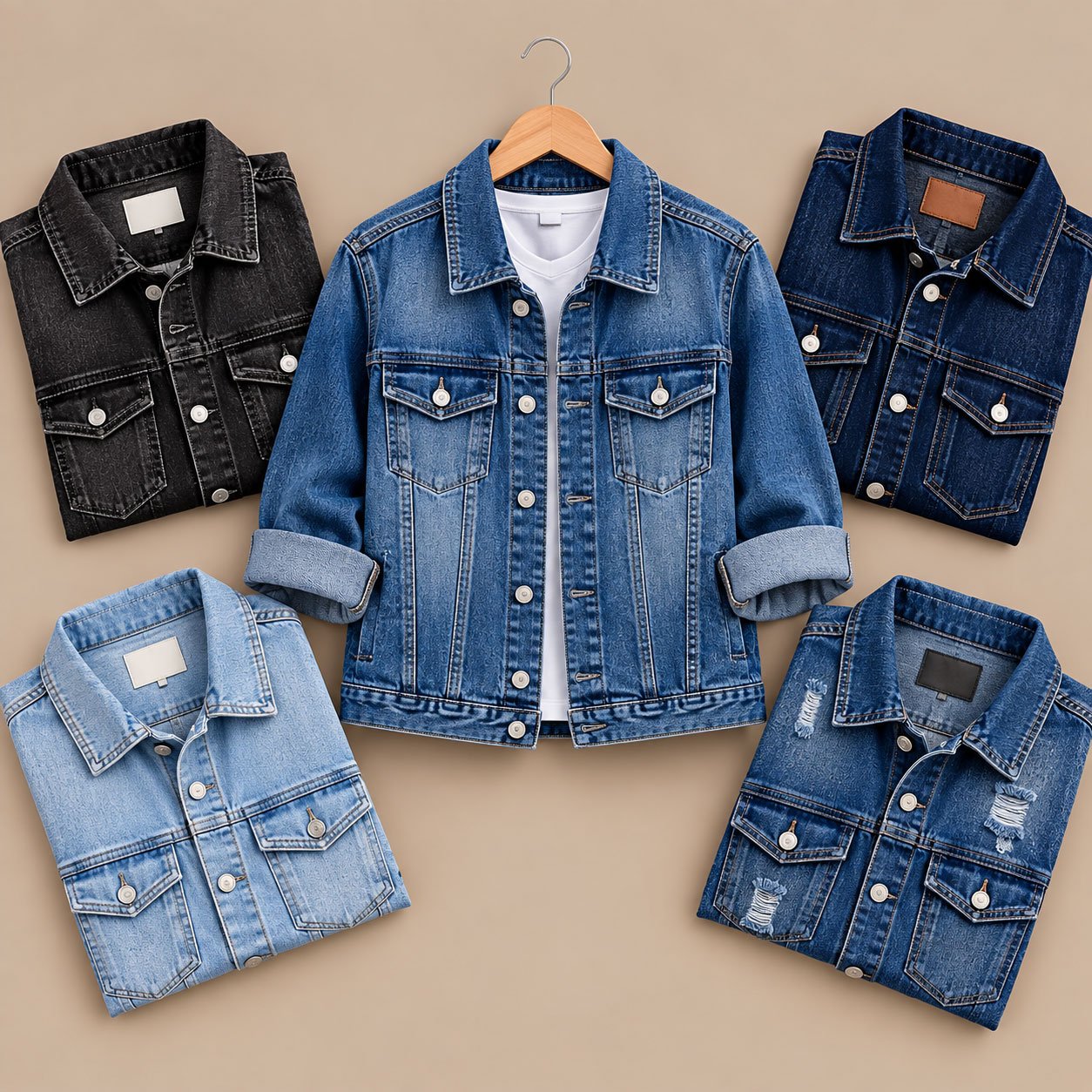 Classic blue denim jacket